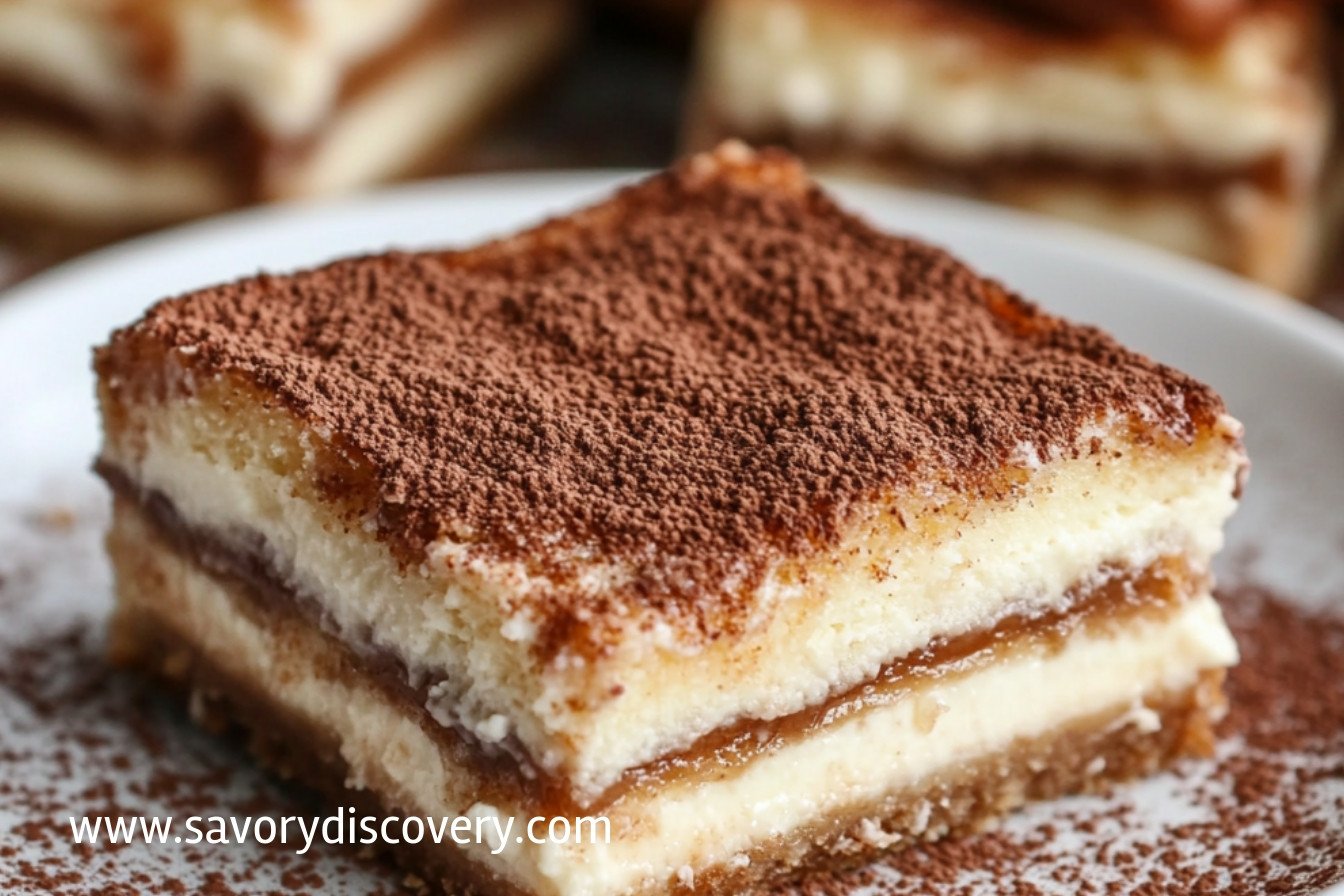Barres de cheesecake au churro délicieuses