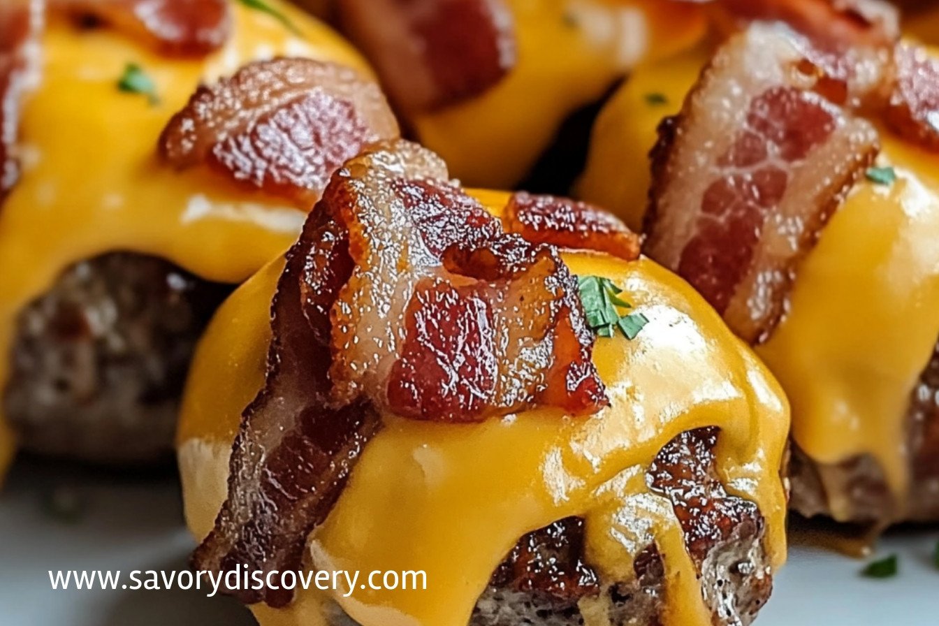 Bombes de cheeseburger au bacon irrésistibles