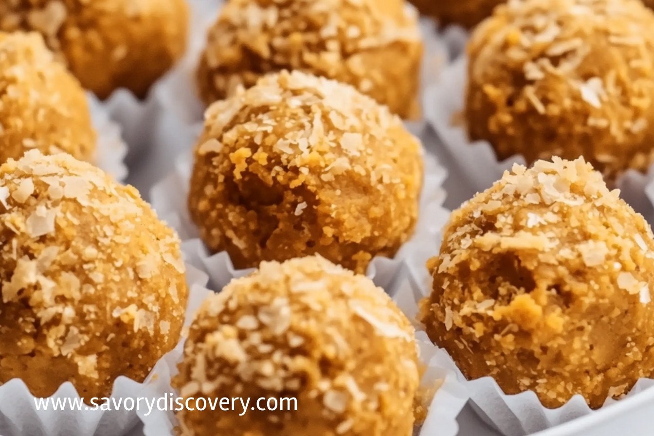 Boulettes de cheesecake à la citrouille sans cuisson