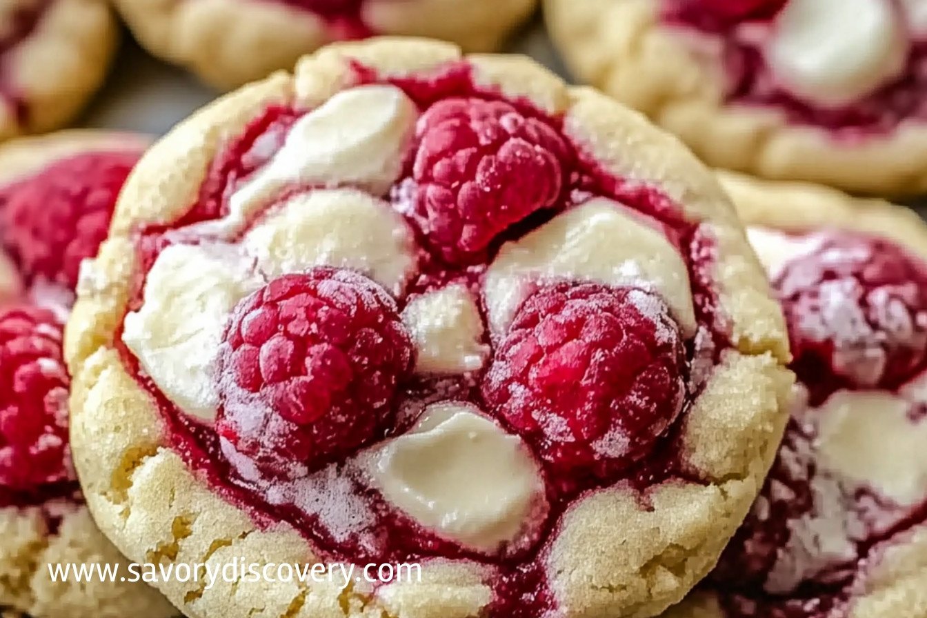Cookies au fromage et framboises irrésistibles
