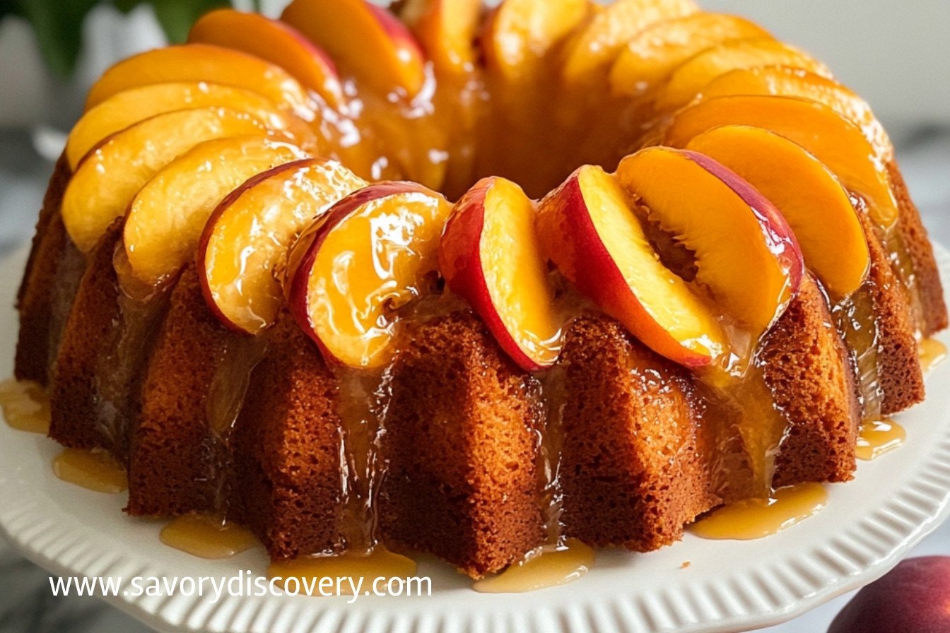 Gâteau Pêche d'Été Irresistible et Délicieux