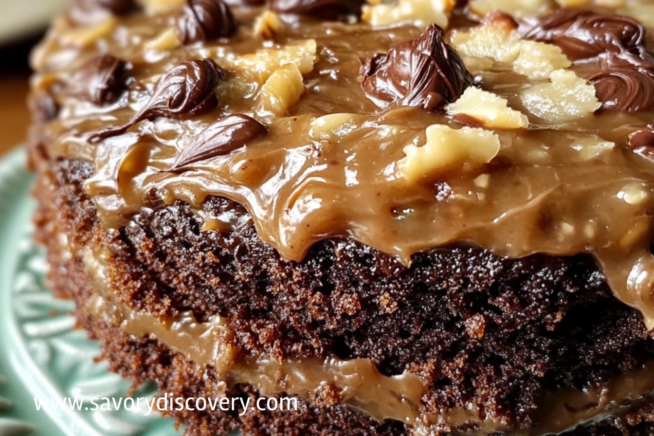 Gâteau au chocolat allemand fait maison traditionnel