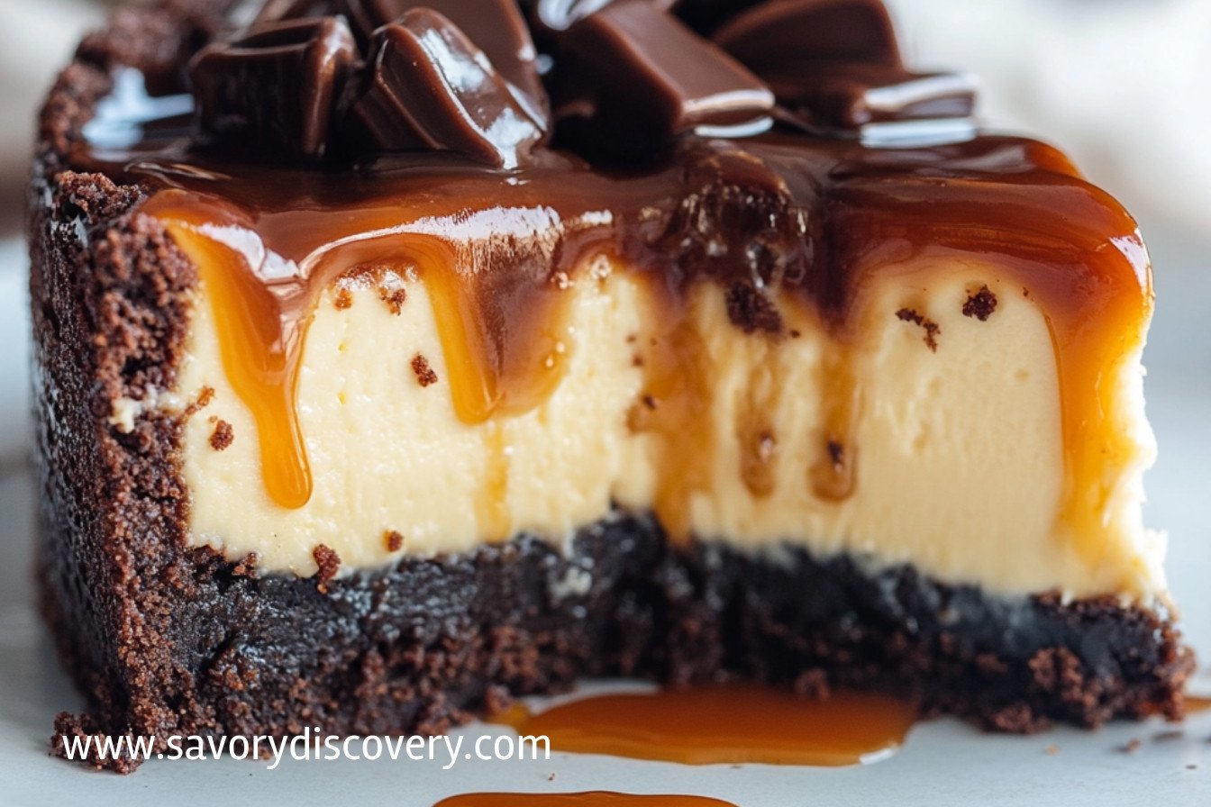 Gâteau au fromage: brownies au caramel irrésistibles