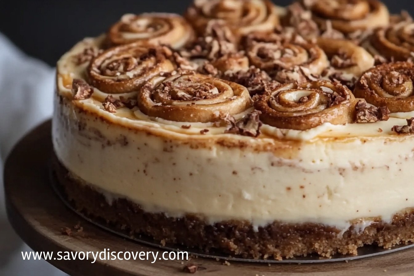 Gâteau au fromage roulé à la cannelle délicieux