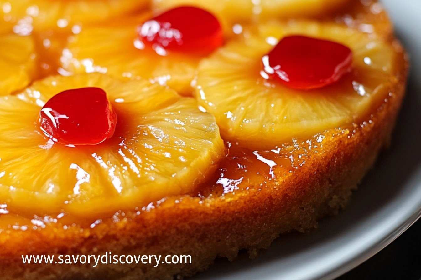 Gâteau renversé à l'ananas délicieux et facile