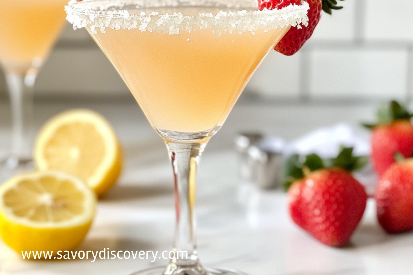 Martini Fraise-Citron: Cocktail Pétillant et Savoureux