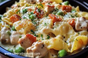 Recette de pâtes au poulet réconfortantes