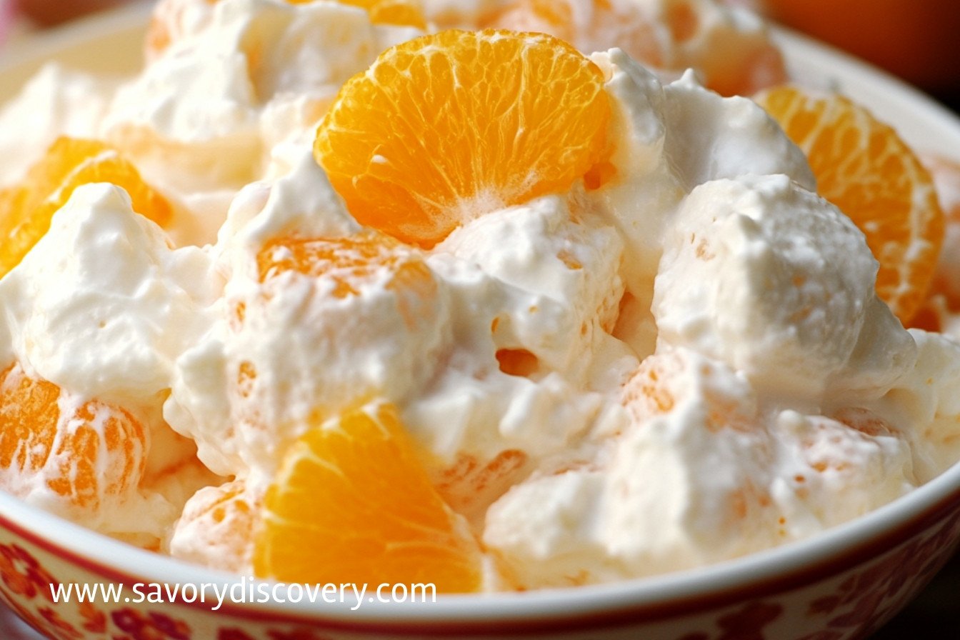 Salade légère à la crème d'orange séduisante