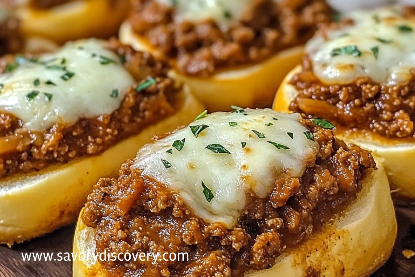Sloppy Joes au Pain à l'Ail Délicieux