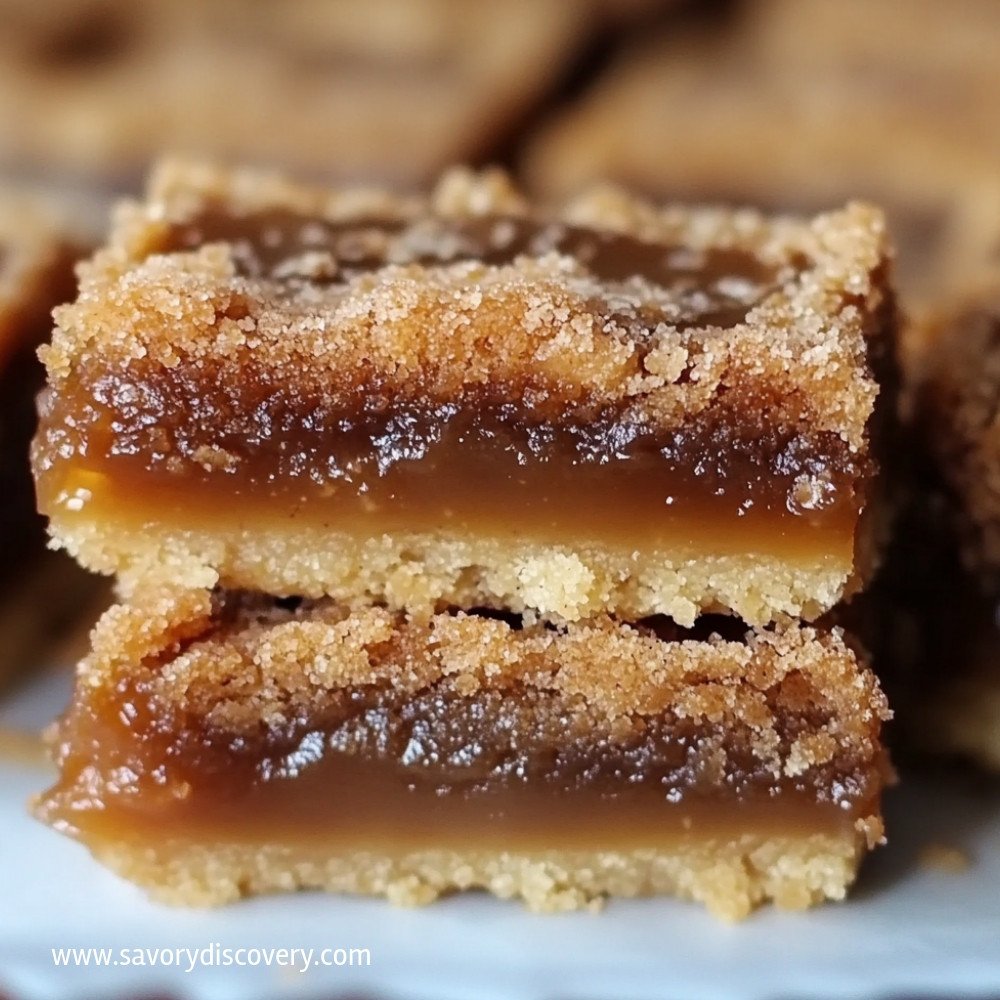 Barres Caramel Snickerdoodle Délicieuses et Faciles