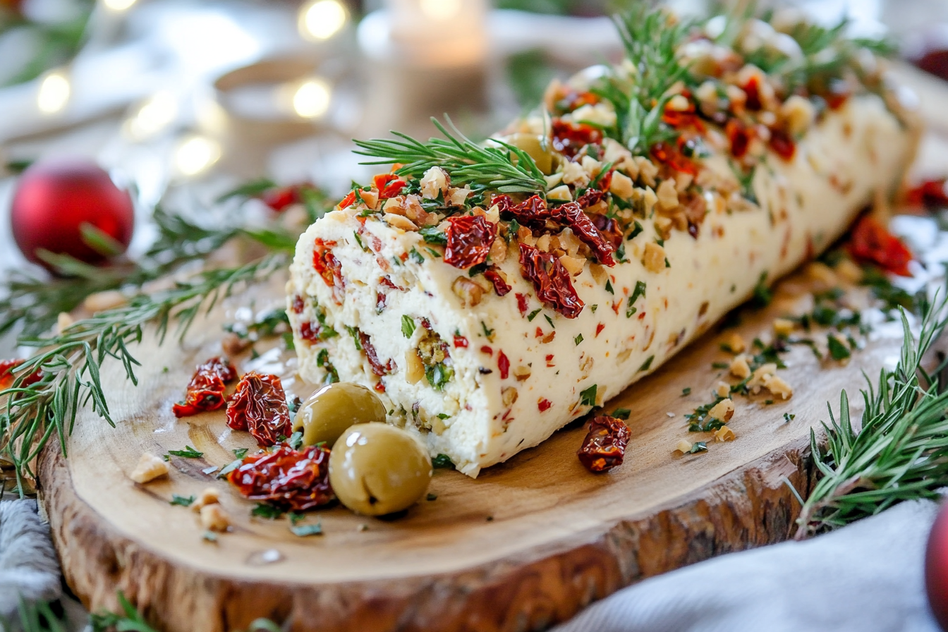 Bûche de fromage antipasti