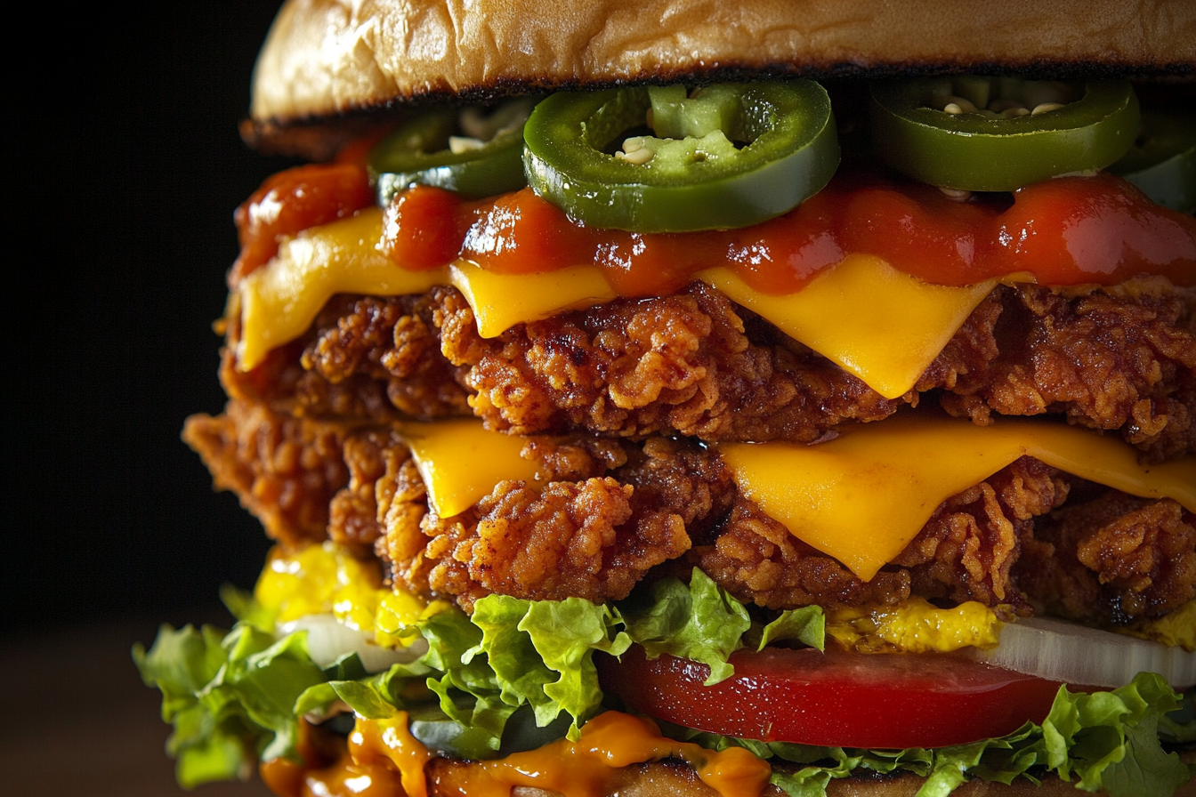 Burger double étage épique
