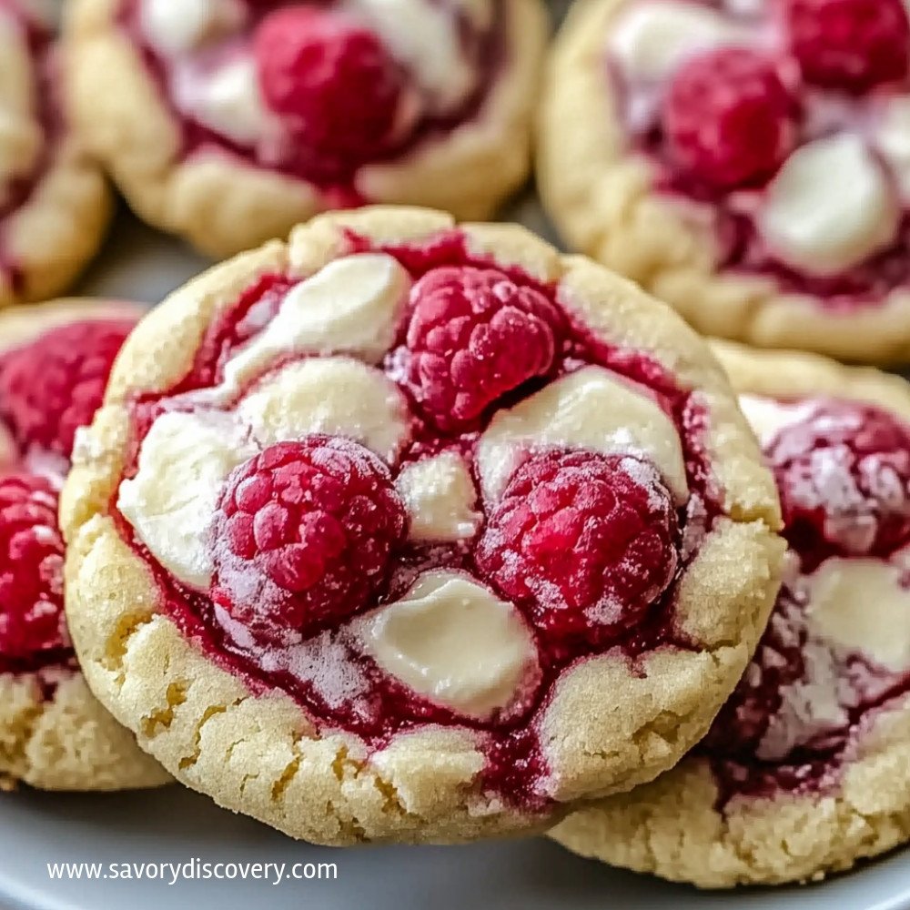 Cookies au fromage et framboises irrésistibles