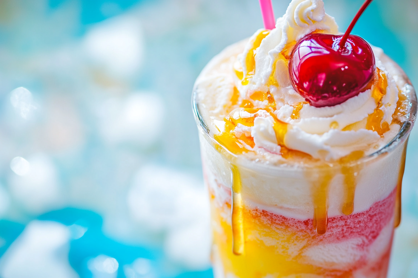Float de crème glacée Shirley Temple