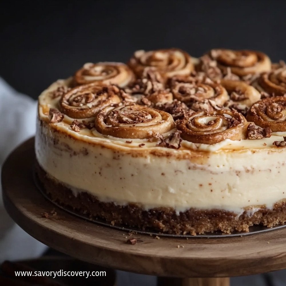 Gâteau au fromage roulé à la cannelle délicieux