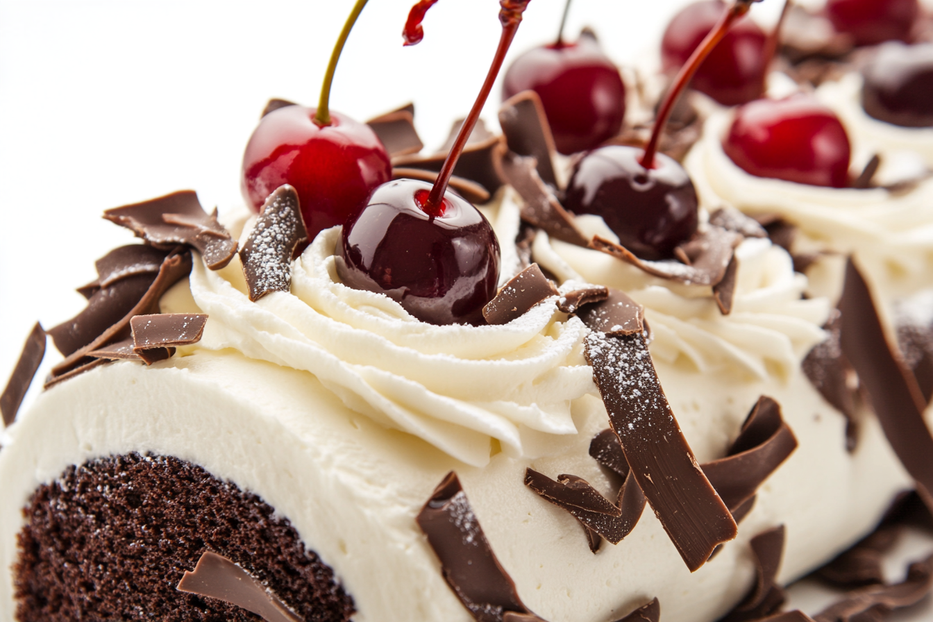 Gâteau roulé forêt noire