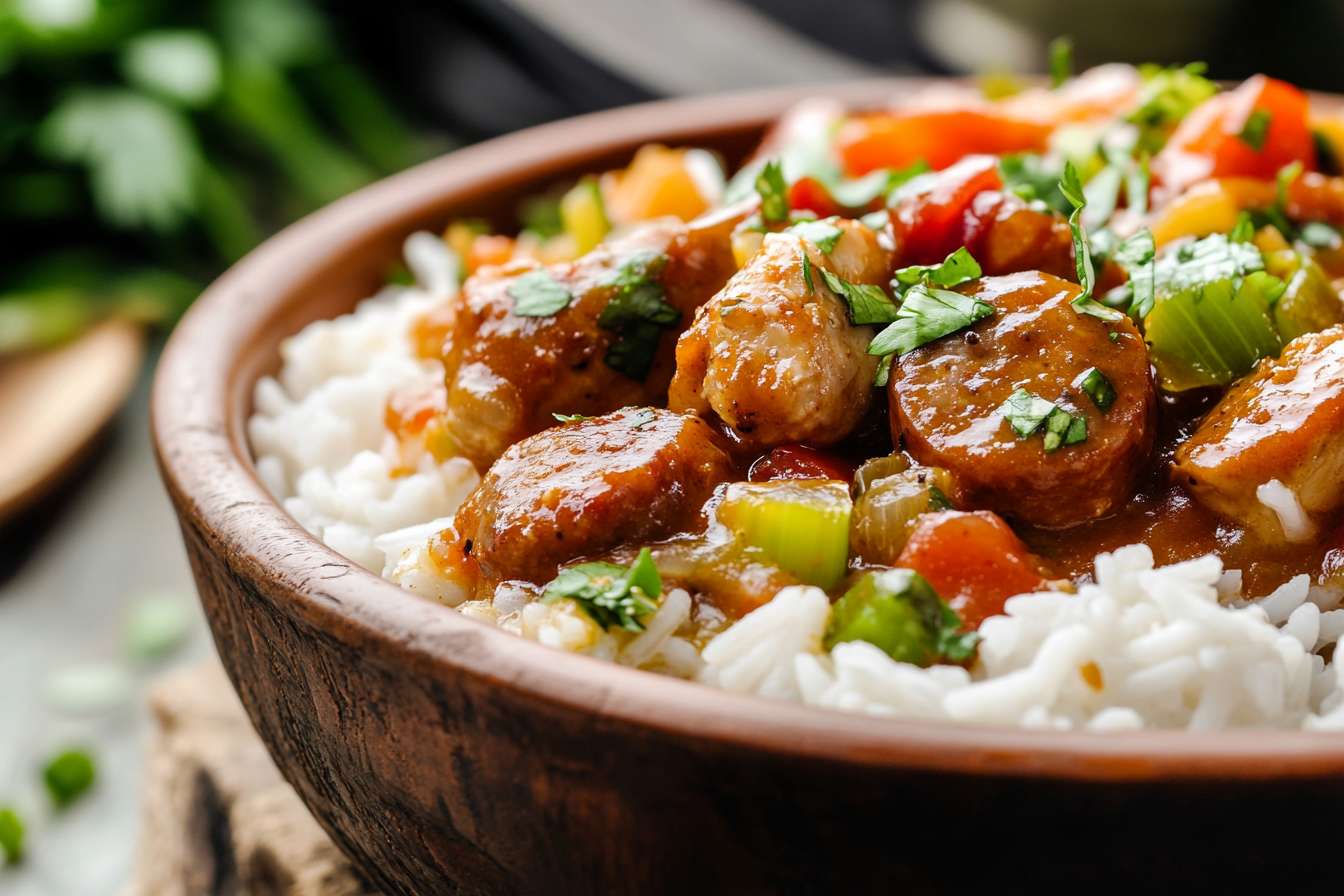 Gumbo de poulet cajun