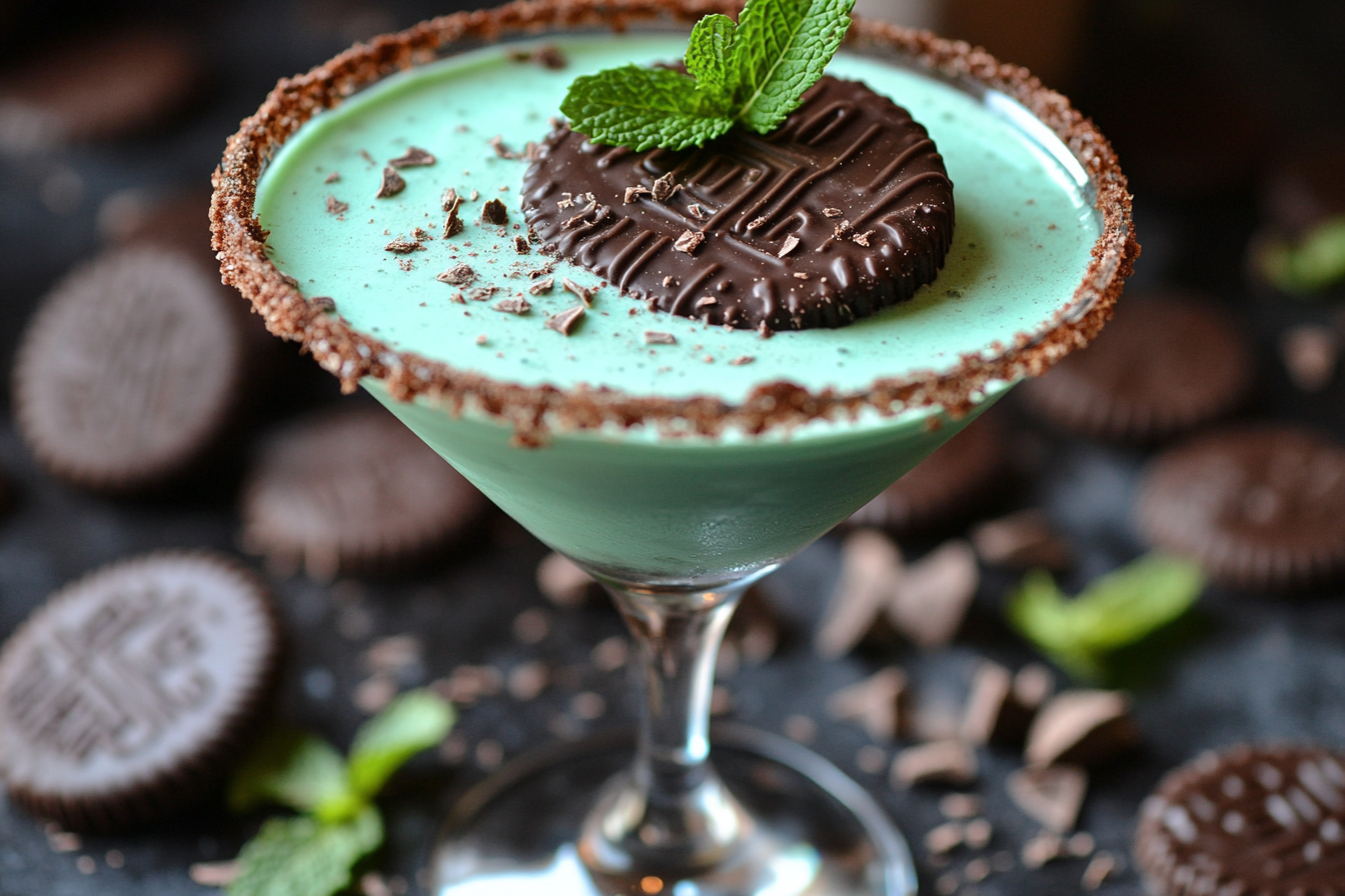 Martini aux biscuits menthe