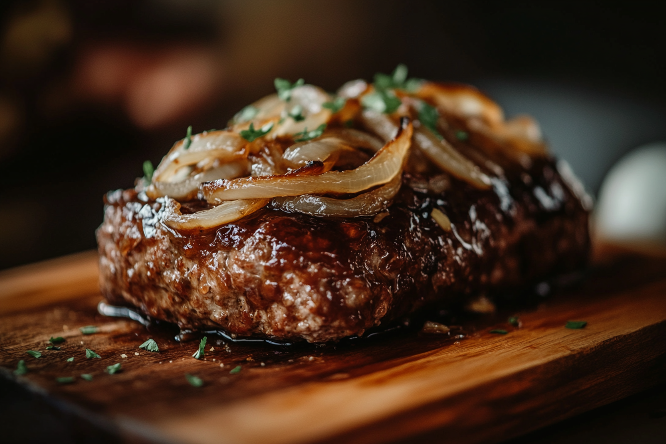 Pain de viande à l'oignon
