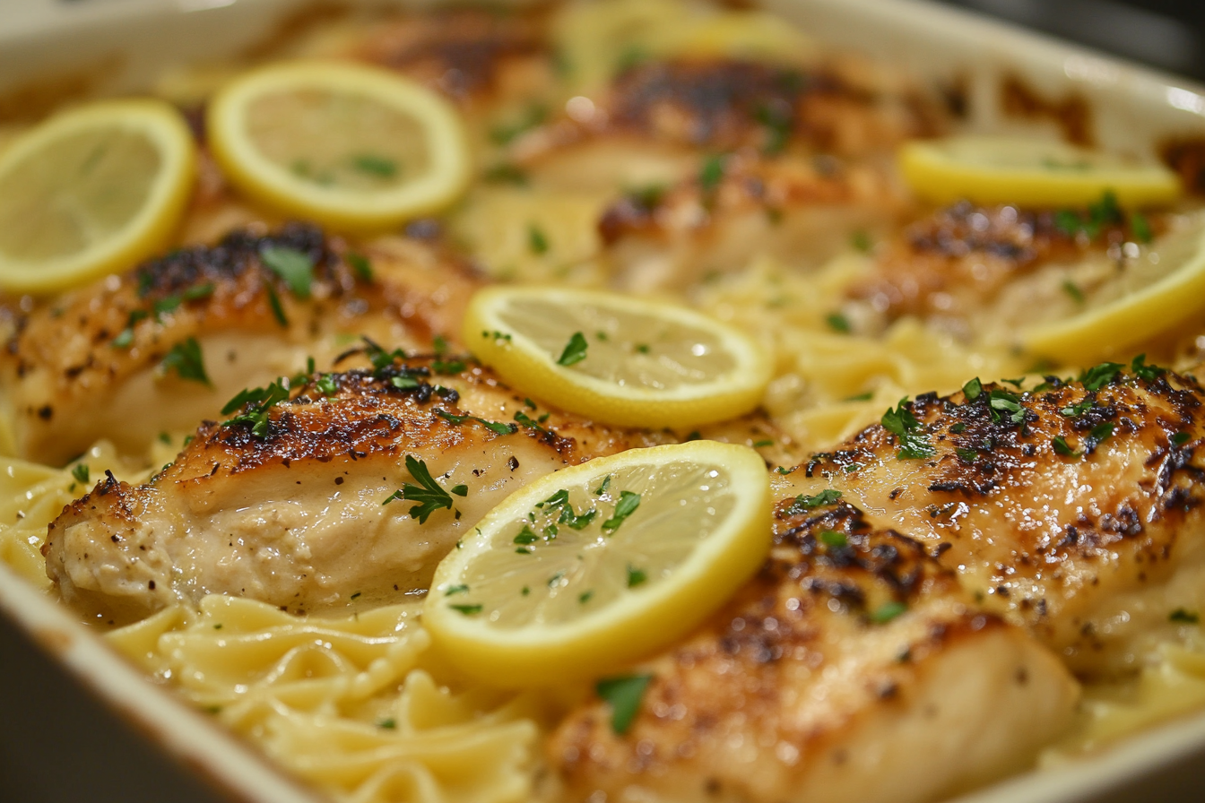 Poulet à l'ail et citron