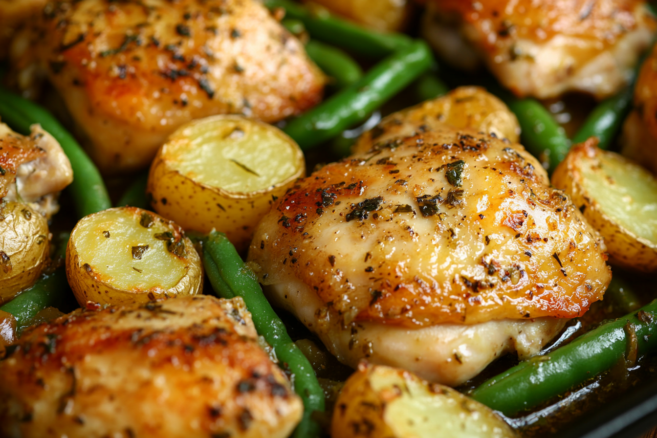 Poulet à l'ail et herbes