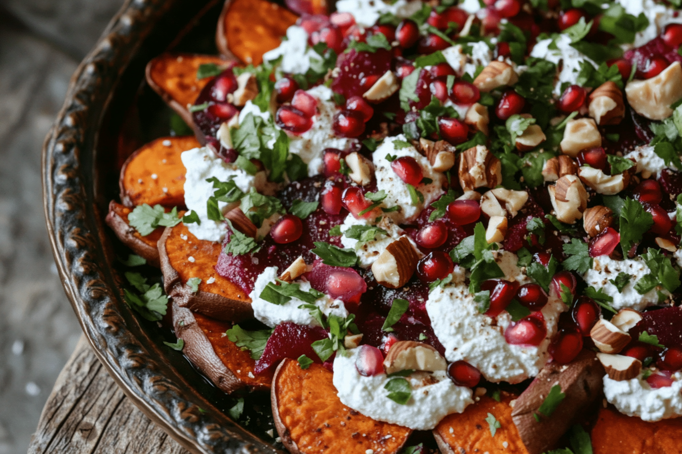 Salade de betteraves et patates douces