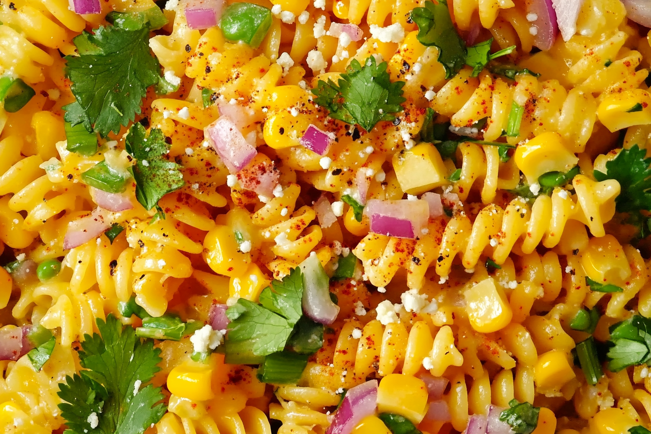 Salade de pâtes au maïs mexicain