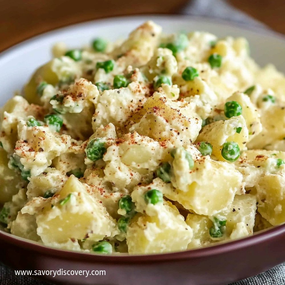 Salade de pommes de terre sans œuf délicieuse