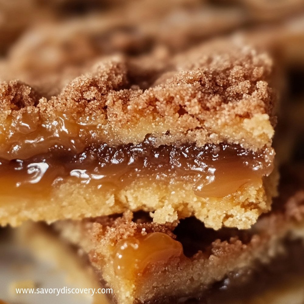Barres Caramel Snickerdoodle Délicieuses et Faciles