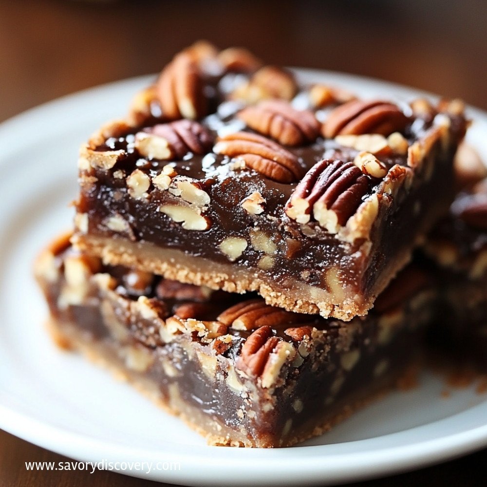 Barres au caramel et pecan irrésistibles