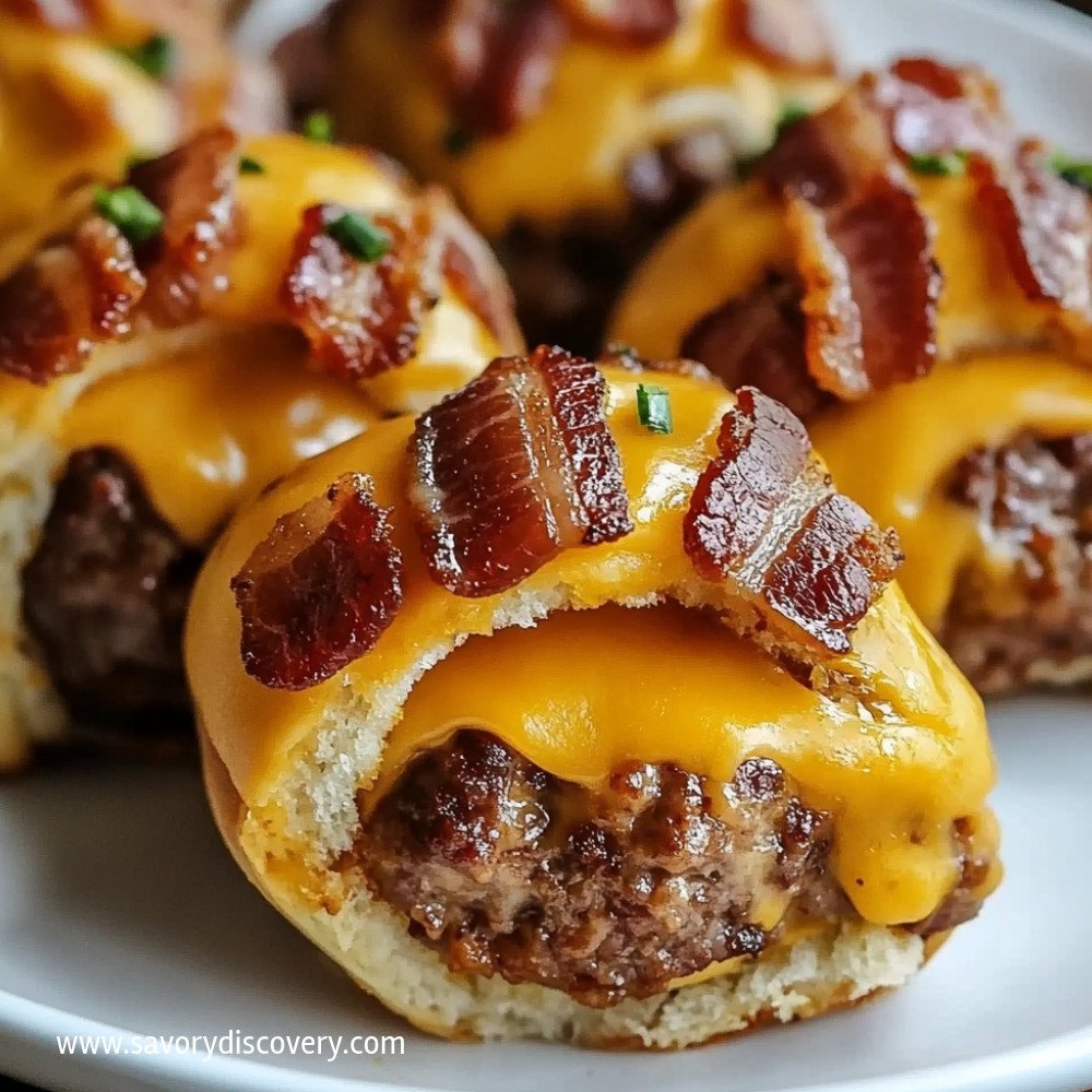 Bombes de cheeseburger au bacon irrésistibles