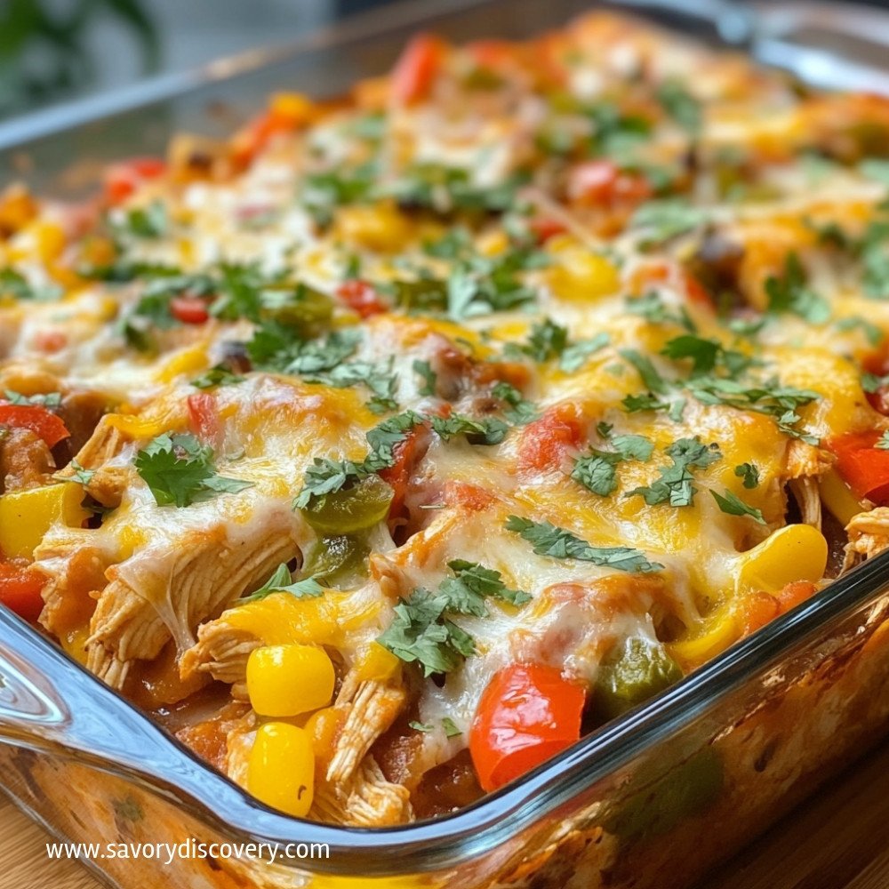 Casserole de fajitas de poulet délicieuse et rapide