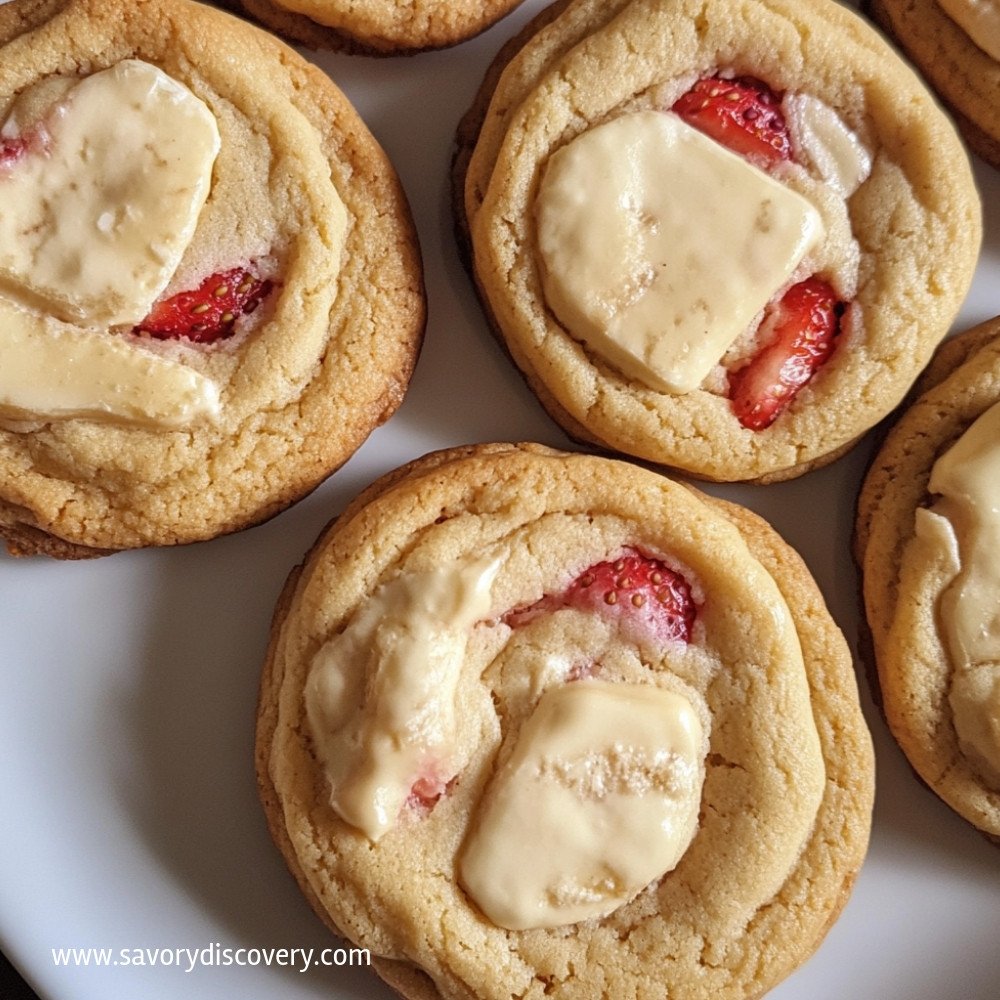 Cookies de cheesecake aux fraises irrésistibles