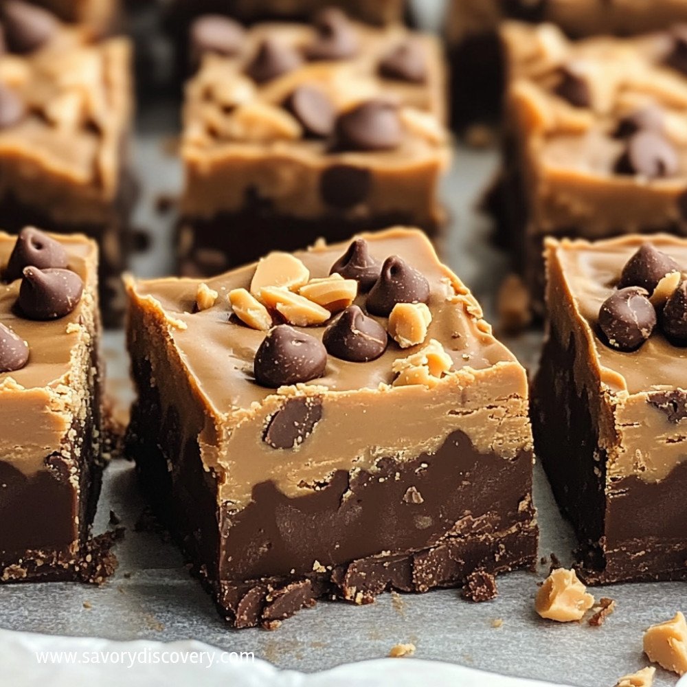 Fudge au chocolat et beurre de cacahuète délicieux