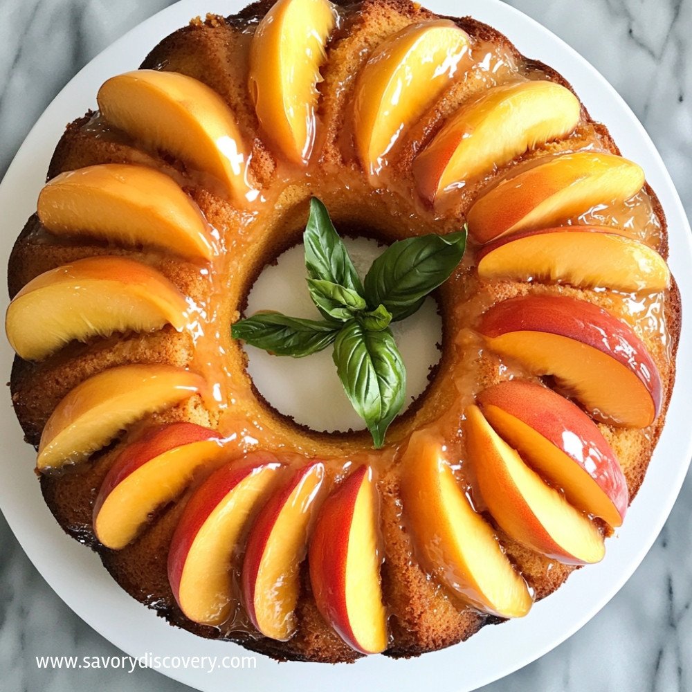 Gâteau Pêche d'Été Irresistible et Délicieux