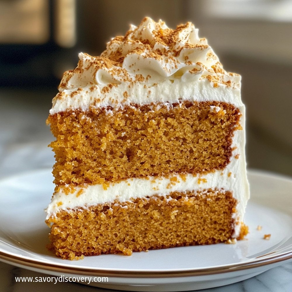 Gâteau aux épices de citrouille et fromage crémeux