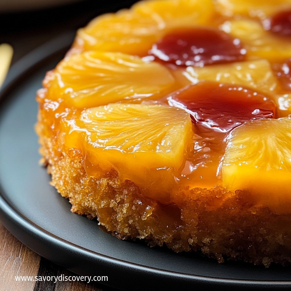 Gâteau renversé à l'ananas délicieux et facile