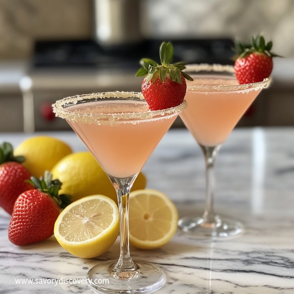 Martini Fraise-Citron: Cocktail Pétillant et Savoureux