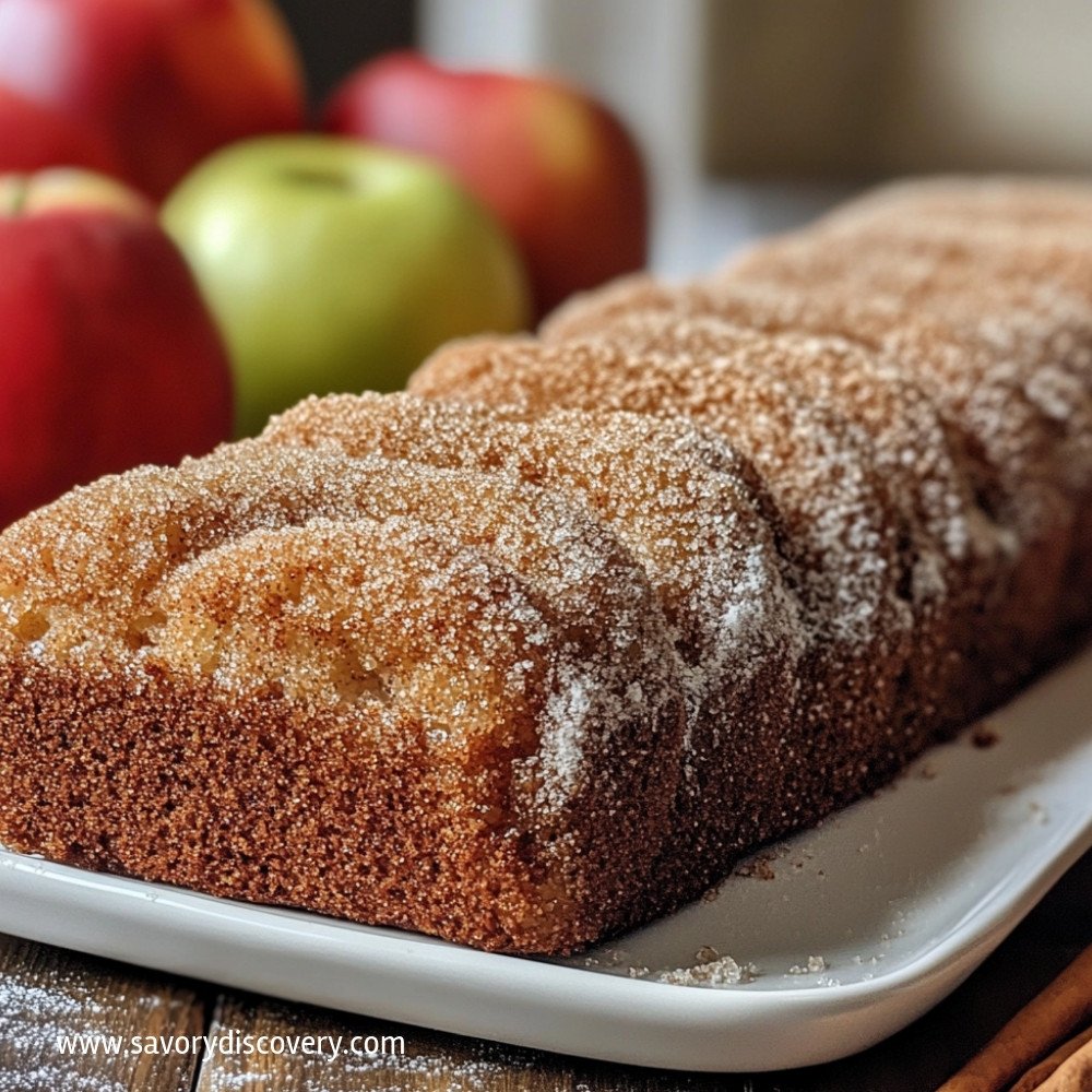 Pain aux beignets de cidre épicé et croûte sucrée