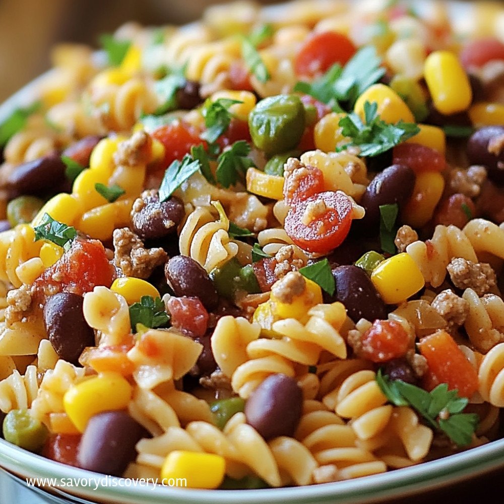 Salade de pâtes cowboy : recette facile et délicieuse