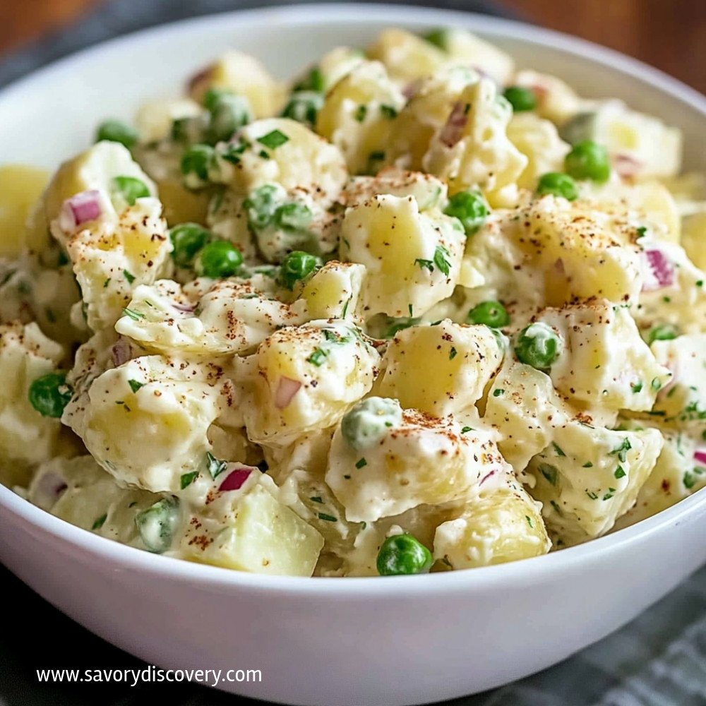 Salade de pommes de terre sans œuf délicieuse