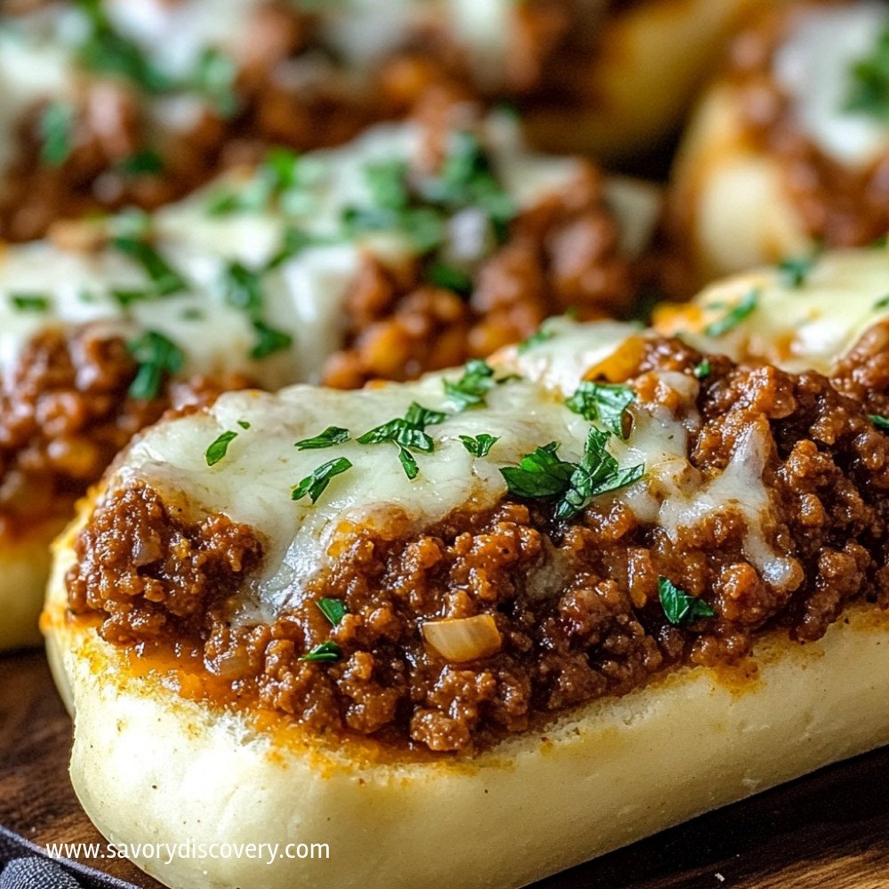 Sloppy Joes au Pain à l'Ail Délicieux