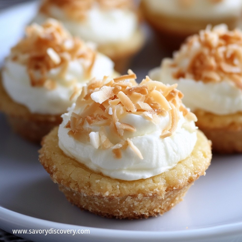 Tasses de biscuits à la crème de noix de coco