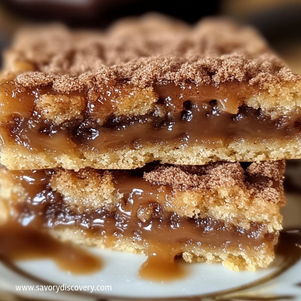 Barres Caramel Snickerdoodle Délicieuses et Faciles