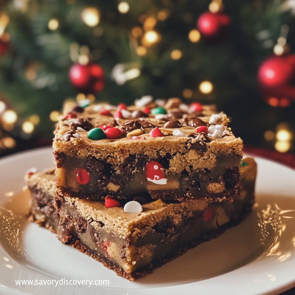 Barres de biscuits de Noël délicieuses et faciles