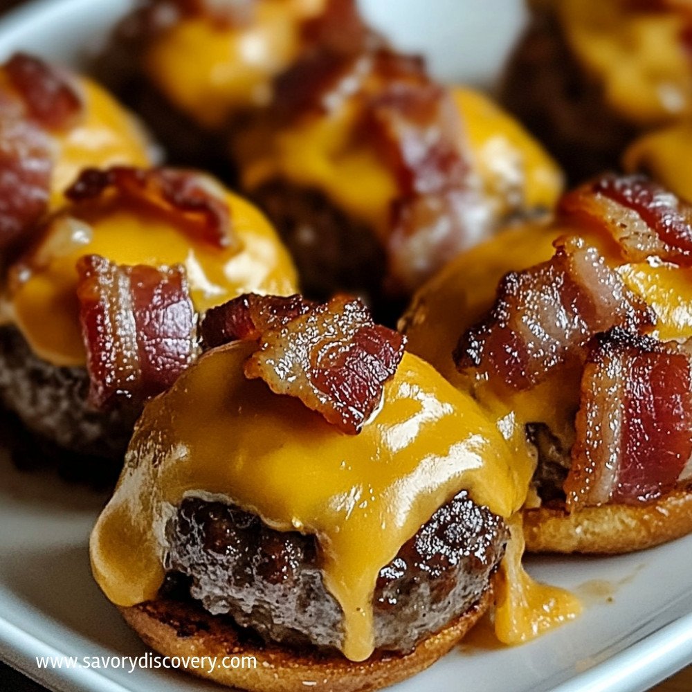 Bombes de cheeseburger au bacon irrésistibles
