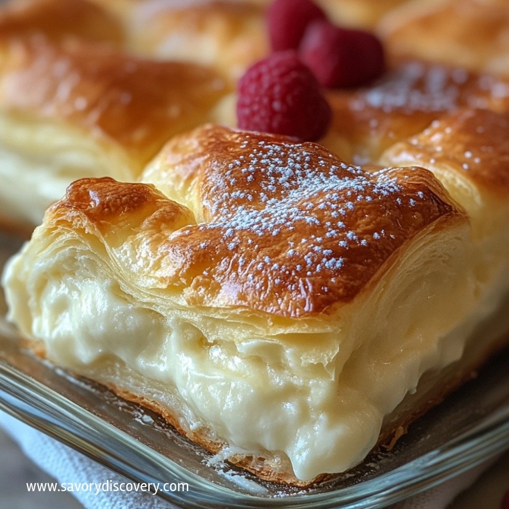 Casserole de cheesecake aux rouleaux de croissant
