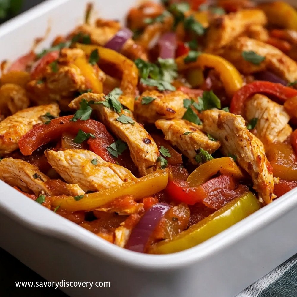 Casserole de fajitas de poulet délicieuse et rapide