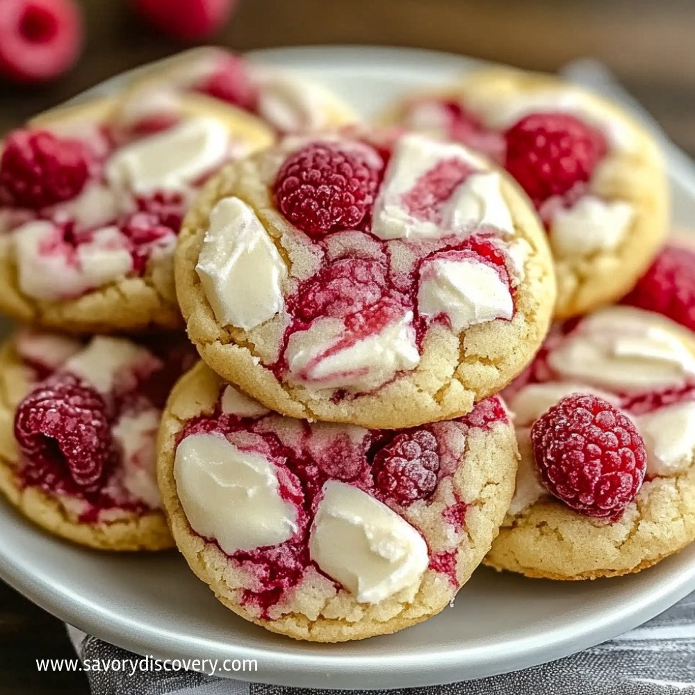 Cookies au fromage et framboises irrésistibles