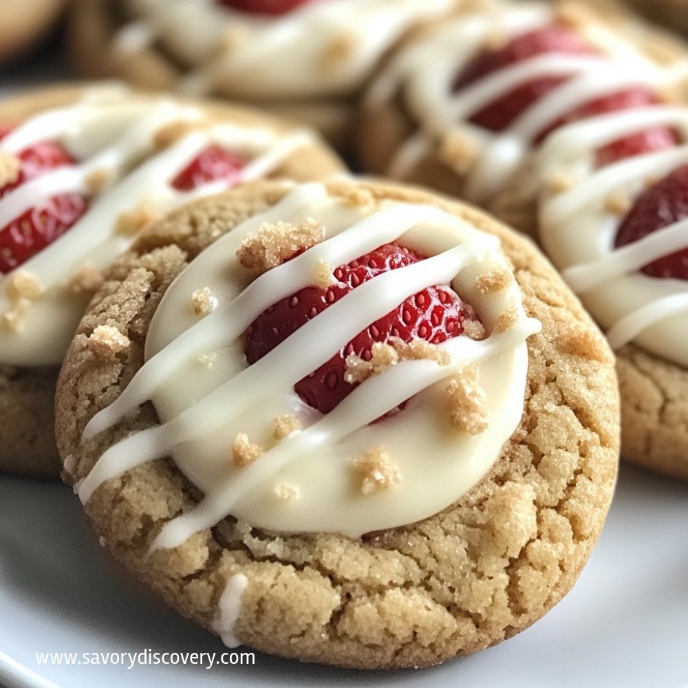 Cookies de cheesecake aux fraises irrésistibles